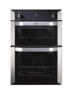 Belling Bi90G 60Cm Built-In Double Gas Oven - Stainless Steel